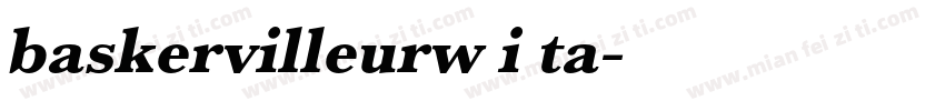 baskervilleurw i ta字体转换